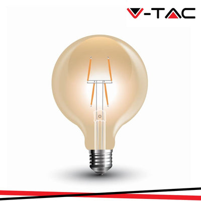 LED LAMPADINA 4W FILAMENTO E27 G80 AMBER COVER 1800K 2200K