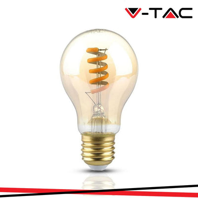 LED LAMPADINA 4W E27 FILAMENTO A60 AMBER 1800K