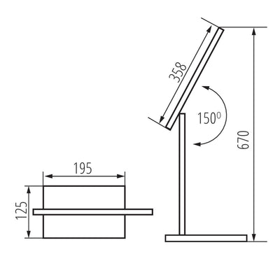 LAMPADA DA SCRIVANIA LED PREDA LED W - KANLUX