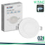 3W LED MINI PANNELLO MONTAGGIO AD INCASSO ROTONDO 4000K