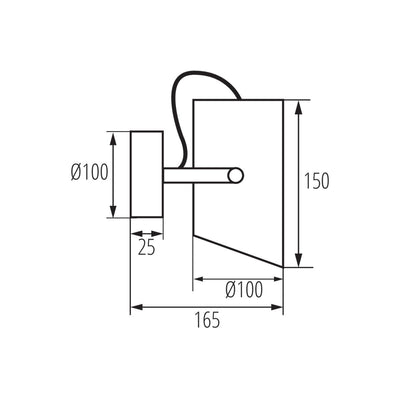 LAMPADA DA PARETE-SOFFITTO LARATA EL-10 B - KANLUX