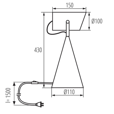 LAMPADA DA TAVOLO LARATA E27 W - KANLUX