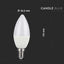 LED LAMPADINA CANDELA 4.8W E14 RF CONTROLLO RGB + 4000K DIMMERABILE