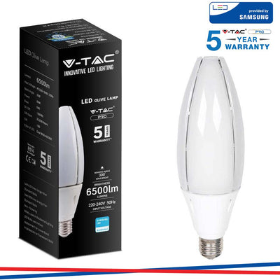 LED LAMPADINA SAMSUNG CHIP 60W E40 OLIVE LAMP 4000K