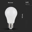 LED LAMPADINA 8.5W E27 A60 RF CONTROLLO RGB + 4000K DIMMERABILE