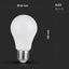 LED LAMPADINA 8.5W E27 A60 RF CONTROLLO RGB + 4000K DIMMERABILE