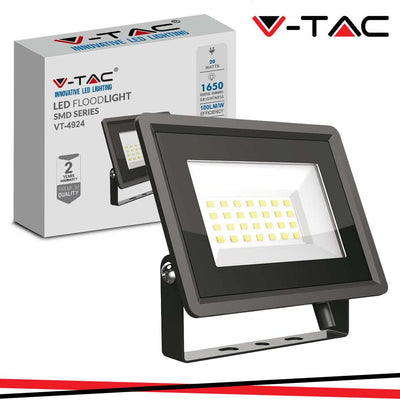 20W LED FLOODLIGHT SMD CORPO NERO 6400K