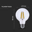 LED LAMPADINA 4W FILAMENTO E27 G95 CLEAR COVER 3000K