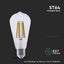 LED LAMPADINA 4W FILAMENTO E27 ST64 CLEAR COVER 3000K