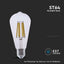 LED LAMPADINA 4W FILAMENTO E27 ST64 CLEAR COVER 3000K