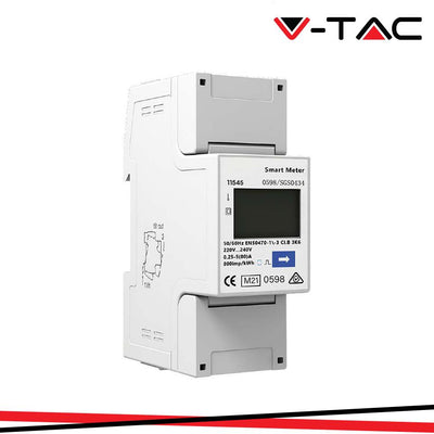 SMART METER 200/230V 5( 80 )A RS485 2P MID