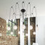 CASPAR PENDANT 10X60W,MATTE BLACK
