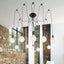 CASPAR PENDANT 10X60W,MATTE BLACK