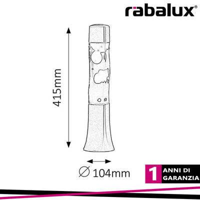 MARSHAL LAVALAMP E14 25W ORANGE-TRANSP.