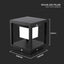LAMPADA SOLARE LED DA TERRA 2W QUADRATA CON SENSORE DI MOVIMENTO COLORE NERO 3000K IP65