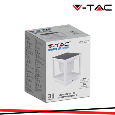 LAMPADA SOLARE LED DA TERRA 2W QUADRATA CON SENSORE DI MOVIMENTO COLORE BIANCO 3000K IP65