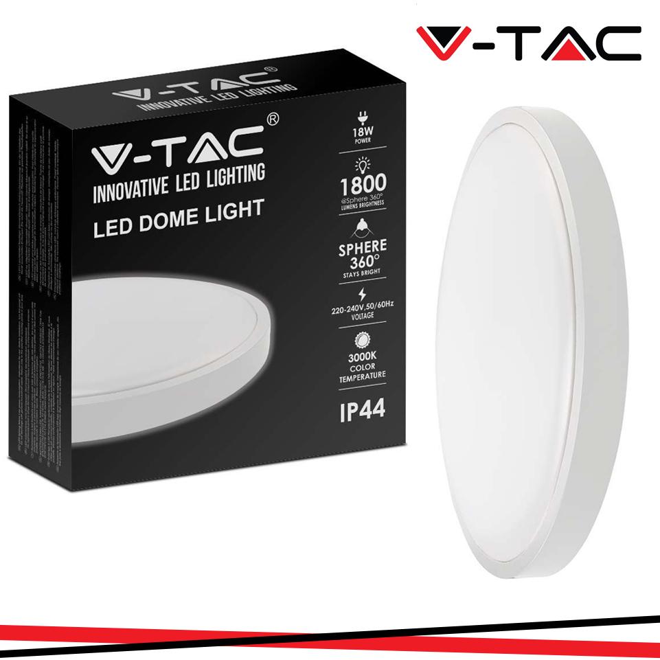 18W LED PLAFONIERA  ROTONDA COLORE BIANCO 4000K IP44