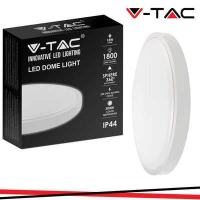 18W LED PLAFONIERA  ROTONDA COLORE BIANCO 4000K IP44