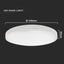 18W LED PLAFONIERA  ROTONDA COLORE BIANCO 4000K IP44