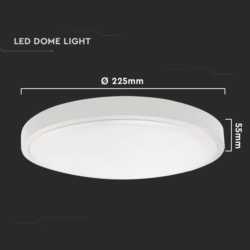 18W LED PLAFONIERA  ROTONDA COLORE BIANCO 4000K IP44