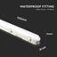 LED WATERPROOF FITTING SAMSUNG CHIP 120CM 60W   6500K 120 LM/W