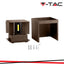 11W LED LAMPADA DA PARETE BRIDGELUX CHIP CORTEN 3000K QUADRATA