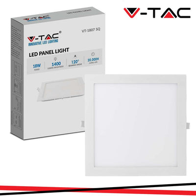 18W LED MINI PANNELLO MONTAGGIO AD INCASSO QUADRATO 3000K