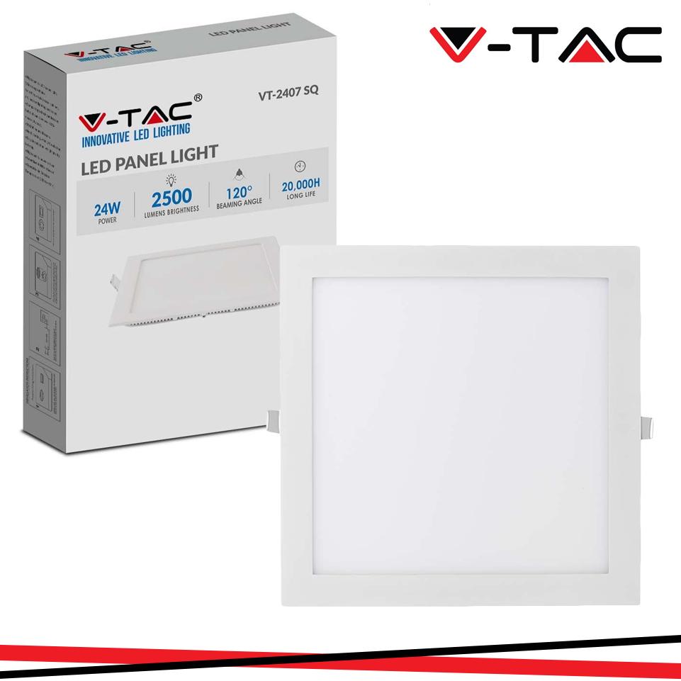 24W LED MINI PANNELLO MONTAGGIO AD INCASSO QUADRATO 3000K