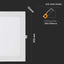 24W LED MINI PANNELLO MONTAGGIO AD INCASSO QUADRATO 3000K
