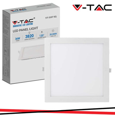36W LED MINI PANNELLO MONTAGGIO AD INCASSO QUADRATO 6400K