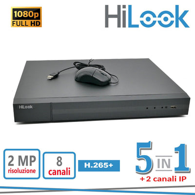 DVR 8CH+2IP 2MP 5IN1 H.265+