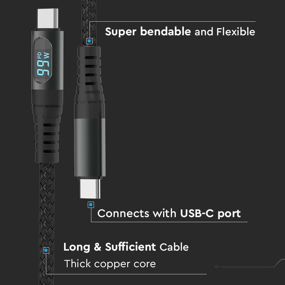 1M TYPE C TO USB CABLE BLACK