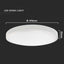 24W LED DOME LIGHT ROTONDO CORNICE BIANCA 3000K IP44