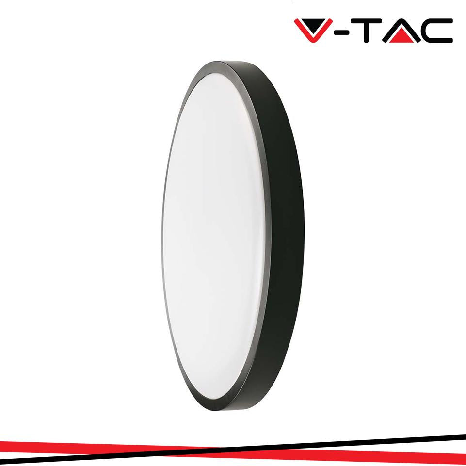 24W LED DOME LIGHT ROTONDO CORNICE NERA 6500K IP44