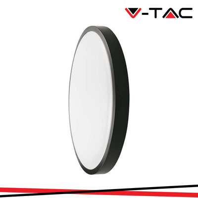 24W LED DOME LIGHT ROTONDO CORNICE NERA 6500K IP44