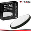 18W LED DOME LIGHT ROTONDO MICROWAVE SENSOR CORNICE NERA 4000K IP44