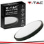 18W LED DOME LIGHT ROTONDO MICROWAVE SENSOR CORNICE NERA 4000K IP44