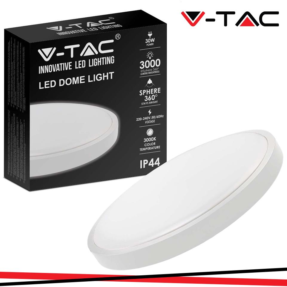 30W LED DOME LIGHT ROTONDO CORNICE BIANCA 4000K IP44
