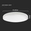 30W LED DOME LIGHT ROTONDO CORNICE BIANCA 4000K IP44