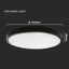 30W LED DOME LIGHT ROTONDO CORNICE NERA 3000K IP44
