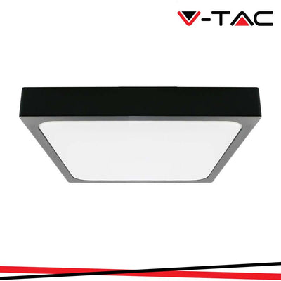24W LED DOME LIGHT QUADRATO CORNICE NERA 6500K IP44