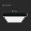 24W LED DOME LIGHT QUADRATO CORNICE NERA 6500K IP44