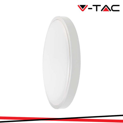 18W LED DOME LIGHT ROTONDO MICROWAVE SENSOR CORNICE BIANCA 6500K IP44