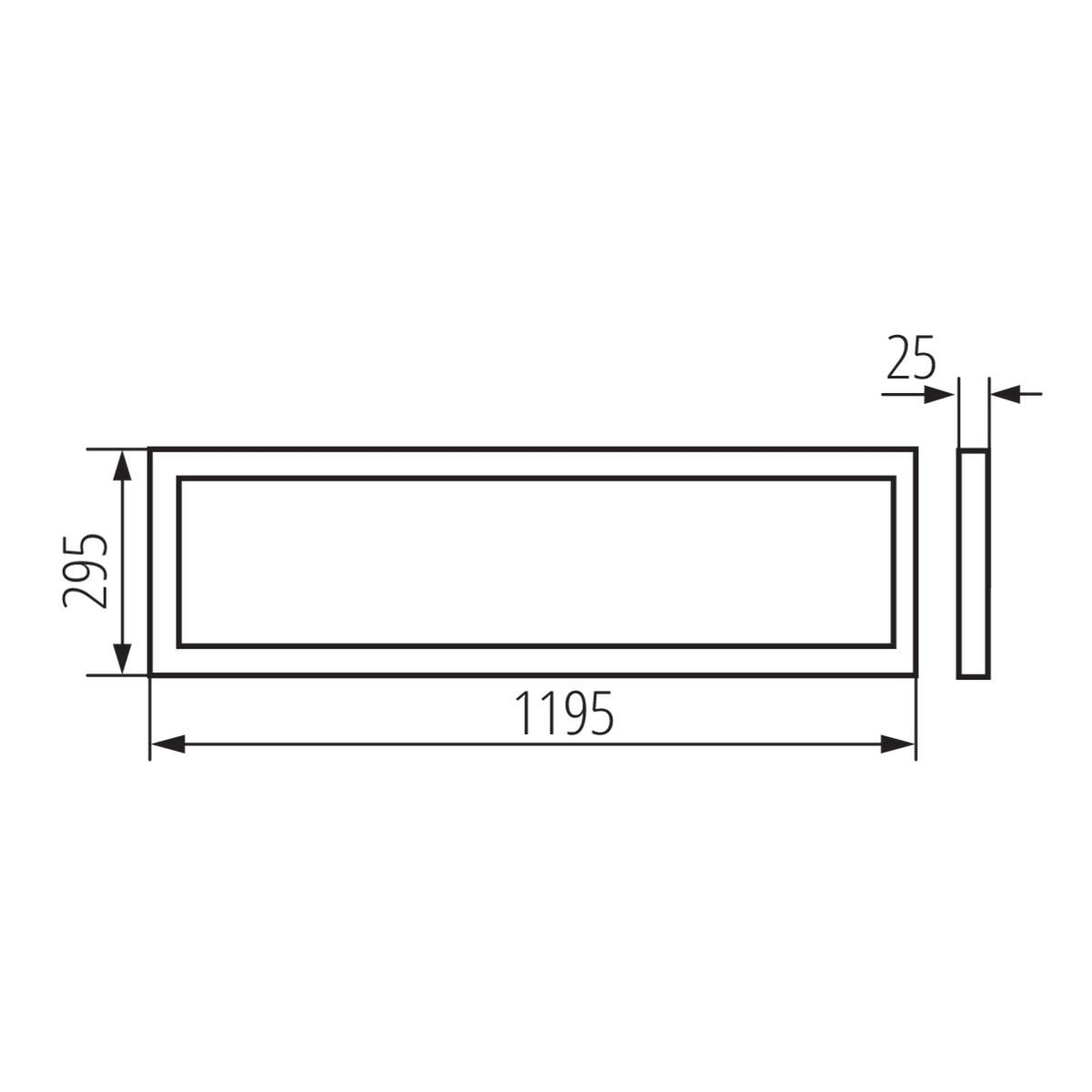 PANNELLO LUMINOSO A LED BAREV R 36W 12030 NW - KANLUX