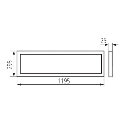 PANNELLO LUMINOSO A LED BAREV R 36W 12030 NW - KANLUX