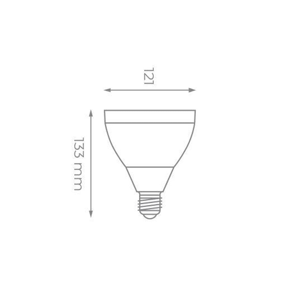 LAMPADA PAR38 E27 15W IP54 VERDE