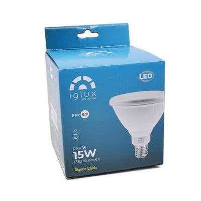 LAMPADA PAR38 E27 15W IP54 3000K