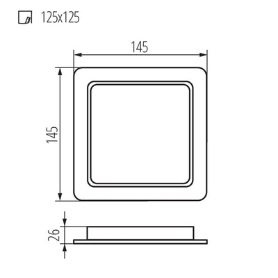 INCASSO TAVO LED DL 12W-NW - KANLUX