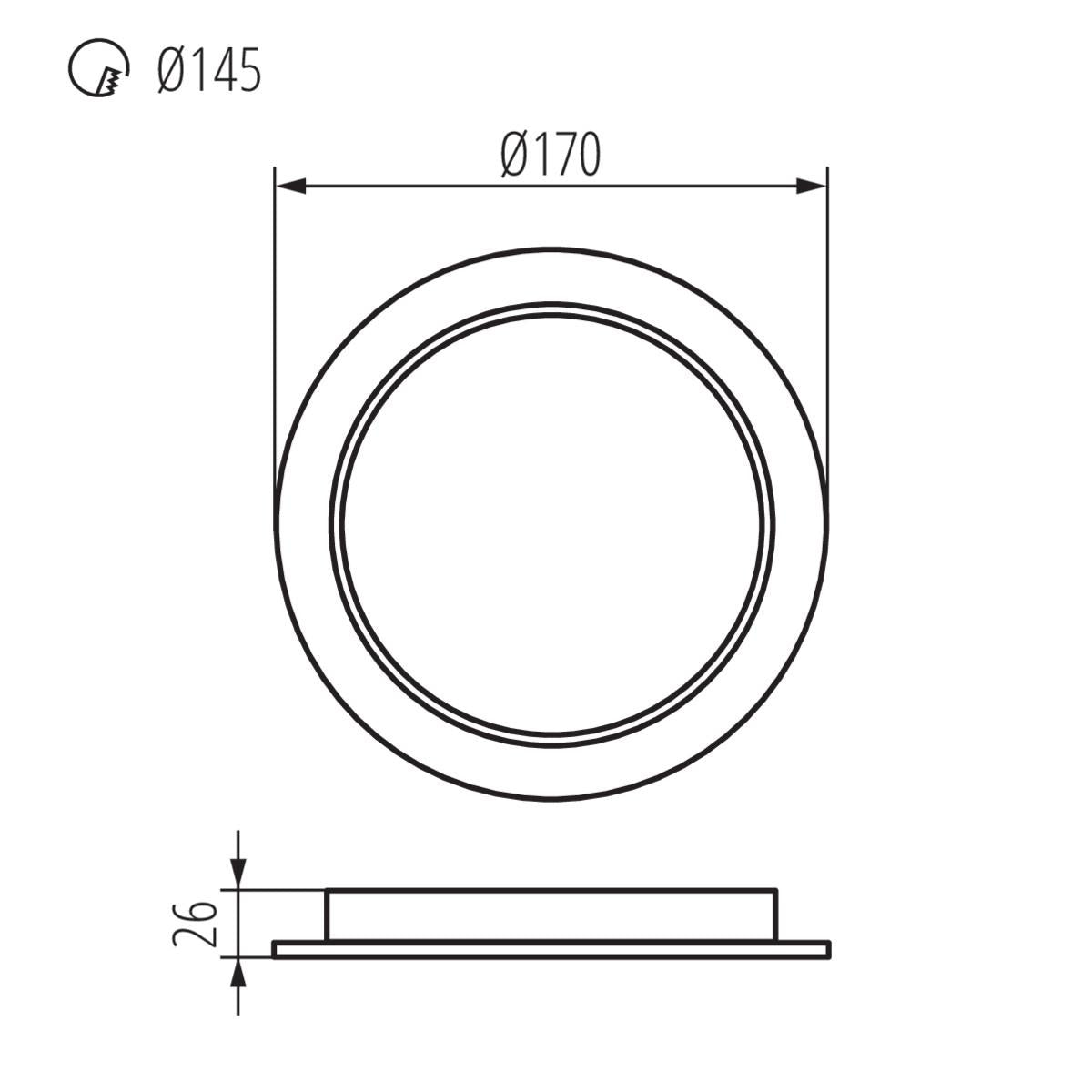 INCASSO TAVO LED DO 18W-NW - KANLUX