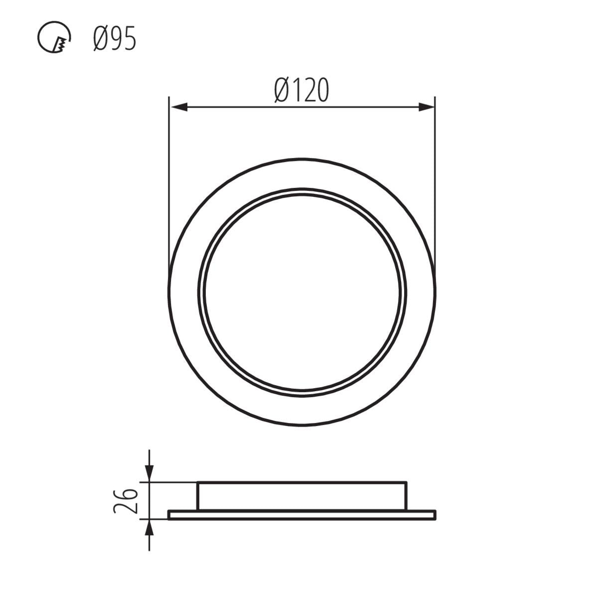 INCASSO TAVO LED DO 9W-NW - KANLUX